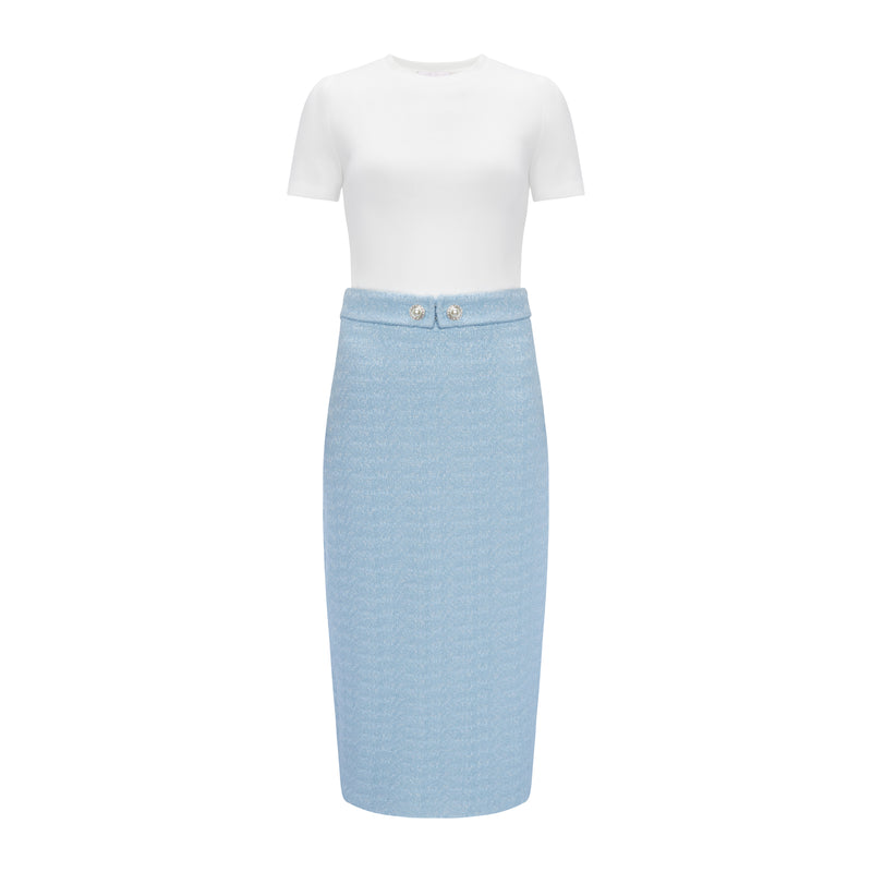 PRIMANELK | Baby Blue Set - Skirt + Shirt