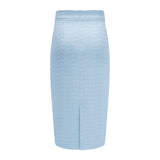 PRIMANELK | Baby Blue Bouclé Skirt