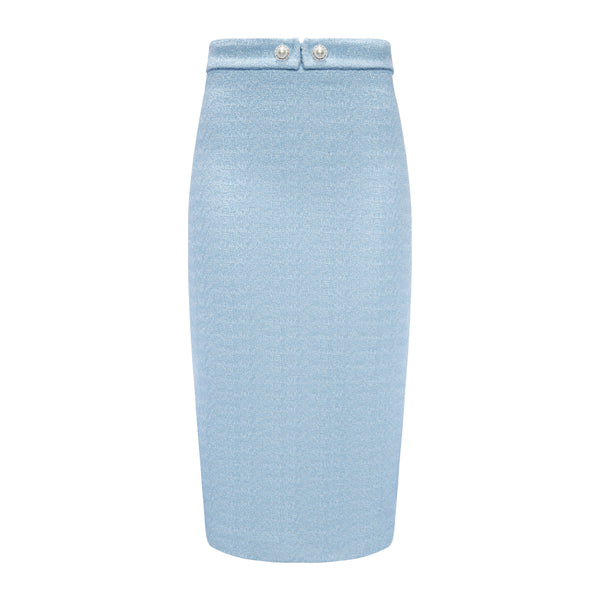 PRIMANELK | Baby Blue Bouclé Skirt