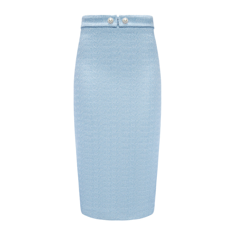 PRIMANELK | Baby Blue Bouclé Skirt
