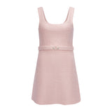PRIMANELK | Powder Pink Bouclé Dress