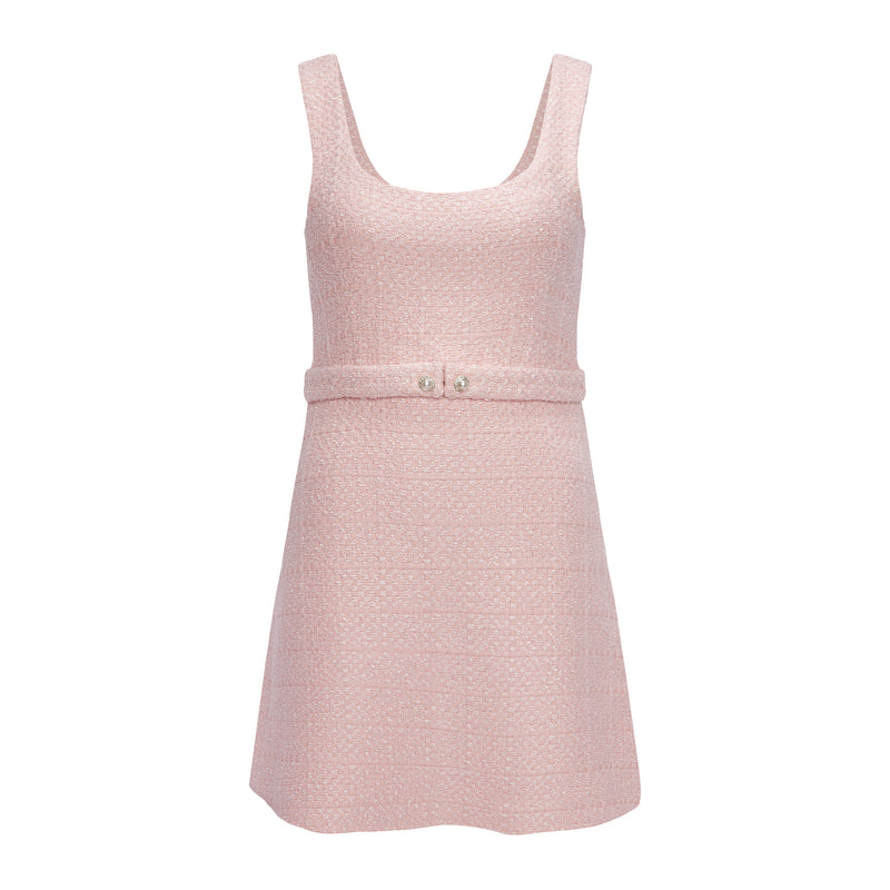 PRIMANELK | Powder Pink Bouclé Dress