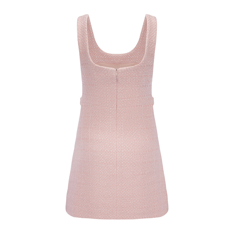 PRIMANELK | Powder Pink Bouclé Dress
