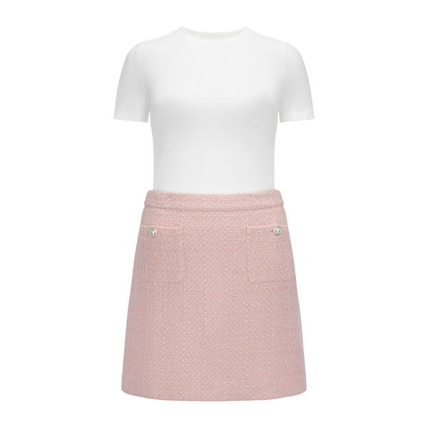 PRIMANELK | POWDER PINK SET - Skirt + Shirt