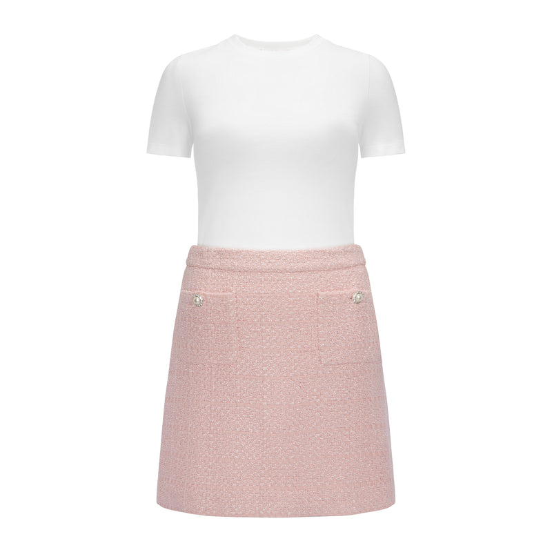 PRIMANELK | POWDER PINK SET - Skirt + Shirt