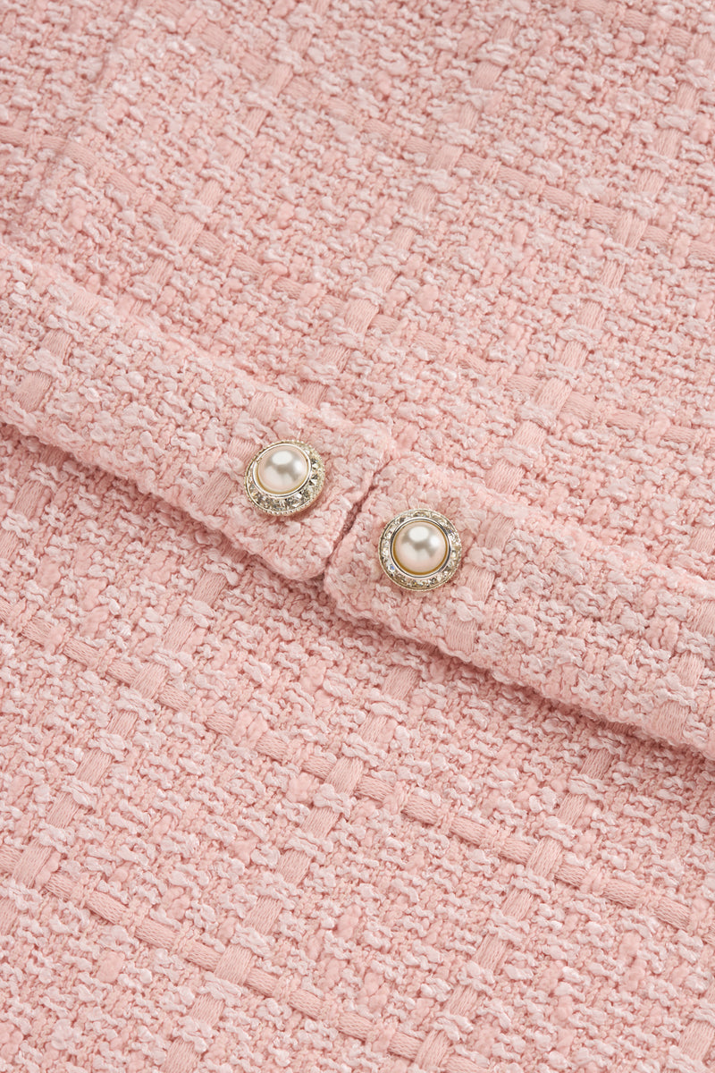 PRIMANELK | Powder Pink Bouclé Dress